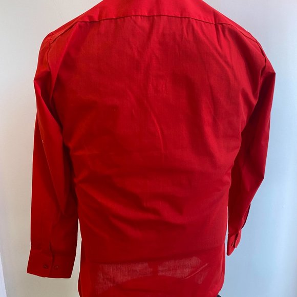NEW Red Wing-Collar with Pleated Front Tuxedo Shirt  (Sizes S to 3XL) Valentine - Picture 7 of 9